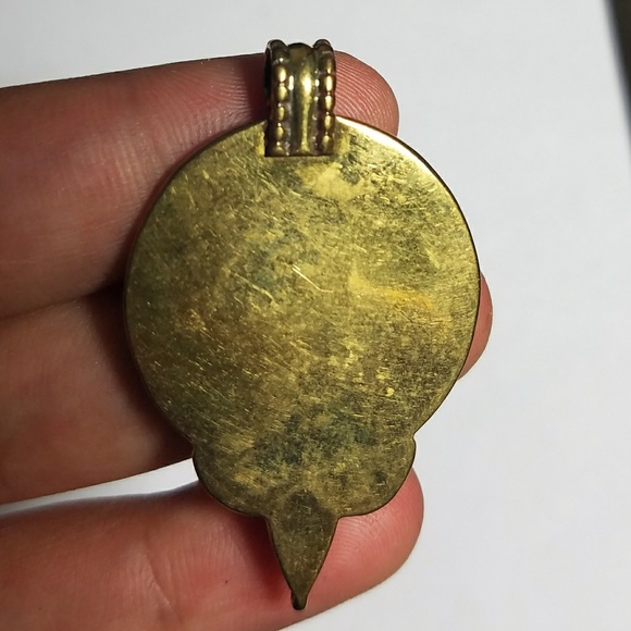 Vintage handmade tibetan pendent - Picture 2 of 4